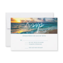 Beautiful Ocean Waves Summer Beach Wedding