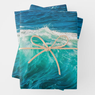 Beautiful Ocean Waves Wrapping Paper Sheets