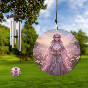 Beautiful October Opal Fairy Wind Chime