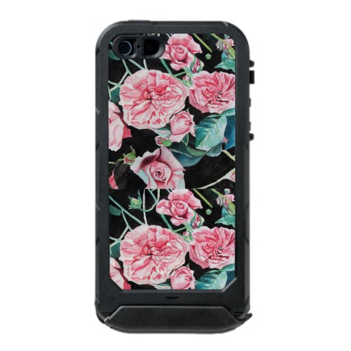 Beautiful Old Pink Roses Floral Flower Pattern Sam Waterproof Case For iPhone SE/5/5s