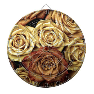 Beautiful Old Roses Dart Board