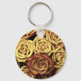 Beautiful Old Roses Keychain