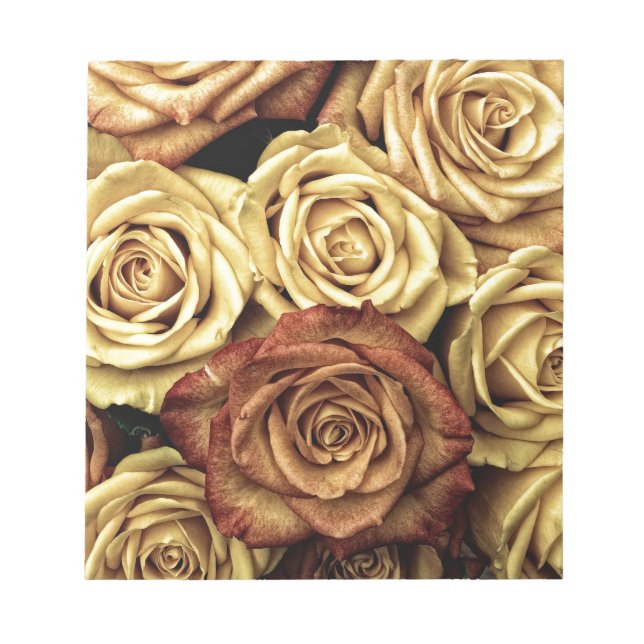 Beautiful Old Roses Notepad (Front)