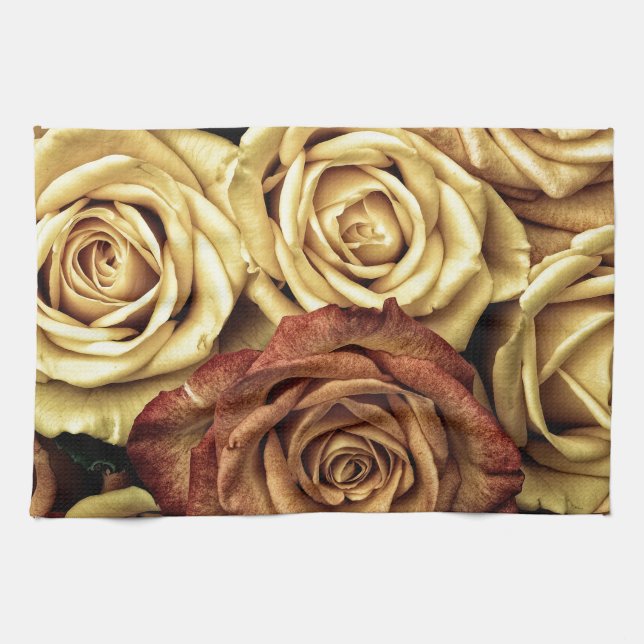 Beautiful Old Roses Towel (Horizontal)