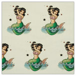 Beautiful Old School Mermaid Fabric