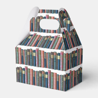 Beautiful old vintage books, book spines favor boxes