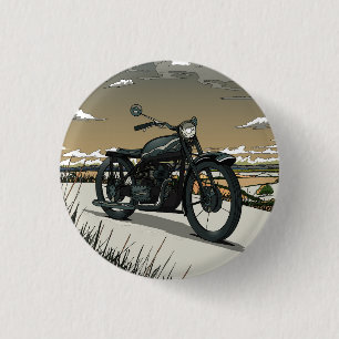 Beautiful Old Vintage Motorcycle Button