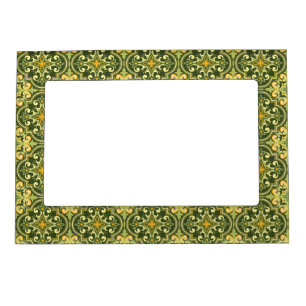 💚💛 Beautiful olive and yellow Azulejos Magnetic Frame