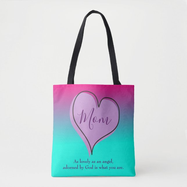 Beautiful Ombre Mom Tote Bag (Front)