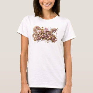 Beautiful Orange ABSTRACT ART Artistic Motif T-Shirt