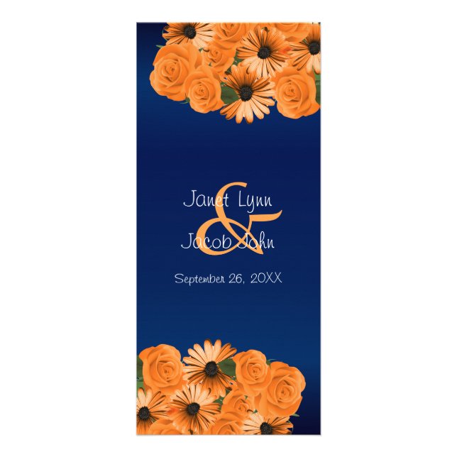 Beautiful Orange and Navy Blue - Program (Front)