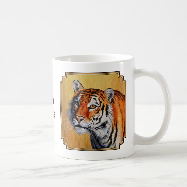 Beautiful Orange Bengal Tiger Coffee Mug (Right)