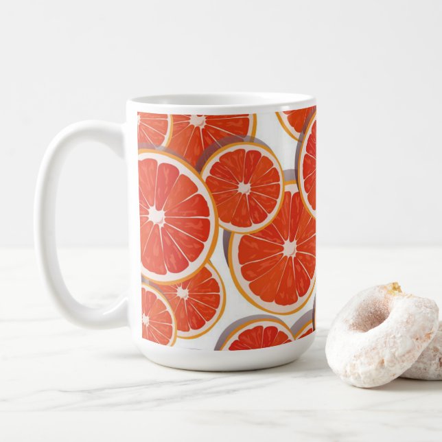 Beautiful Orange Coffee Mug! Coffee Mug (With Donut)
