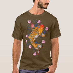 Beautiful Orange Koi Fish Japanese Style T-Shirt