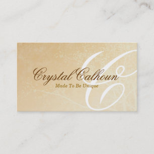 Beautiful Orange Monogram Business Card Template