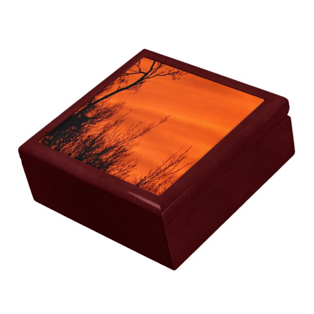 Beautiful Orange Sunrise in Kansas Gift Box (Side)