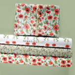 Beautiful Orange Watercolor Poppies Floral Wrapping Paper Sheets<br><div class="desc">Immerse yourself in the beauty of hand-painted watercolor poppy flowers with our Orange Watercolor Poppies floral pattern by Jenn Steffen for Studio Posies. Experience the allure of these captivating blooms, inspired by the stunning orange oriental poppy. The vibrant, crepe paper-like blooms are a visual delight, capturing intricate details. Explore a...</div>