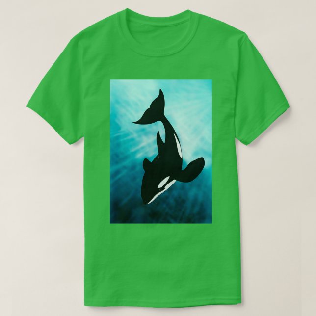 BEAUTIFUL ORCA KILLER WHALE T-Shirt (Design Front)