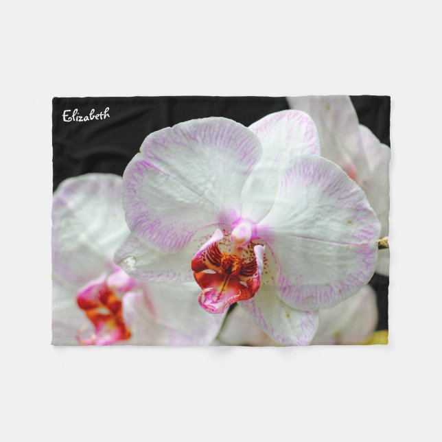 Beautiful Orchid Blanket (Front (Horizontal))
