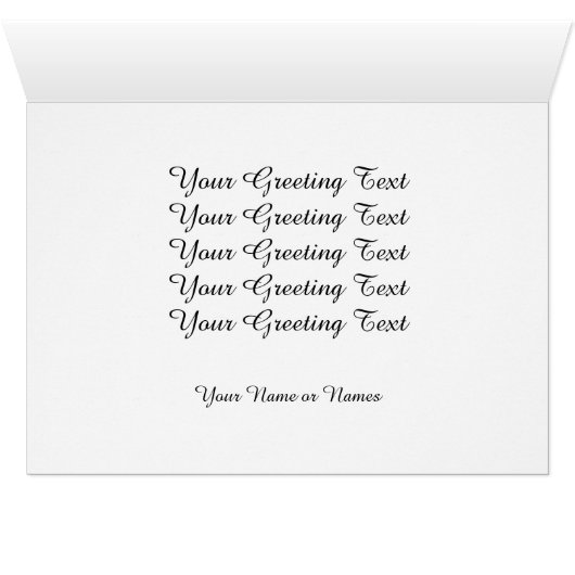 Beautiful Orchid Greeting Card (Inside Horizontal (Bottom))