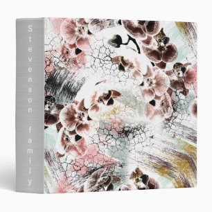 Beautiful orchid stylish 3 ring binder