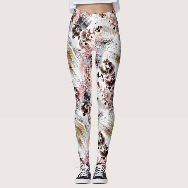 Beautiful orchid stylish leggings (Front)