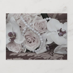 Beautiful Orchids and Roses Save the date Postcard