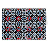 Beautiful oriental flower pattern 4 cards (Front Horizontal)