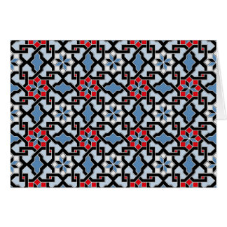Beautiful oriental flower pattern 4 cards