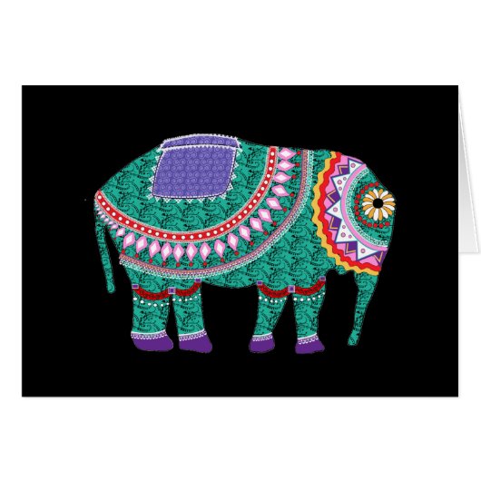 Beautiful Ornate Elephant (Front Horizontal)