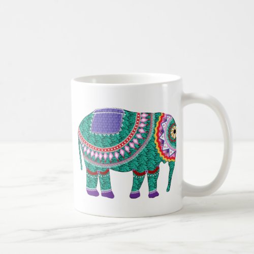 Beautiful Ornate Elephant Coffee Mug