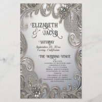 Beautiful Ornate Wedding Paper Sheet