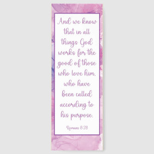 Beautiful Our Purpose In Life Bible Verse Bookmarks