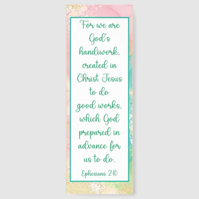 Beautiful Our Purpose In Life Bible Verse Bookmarks (Front)