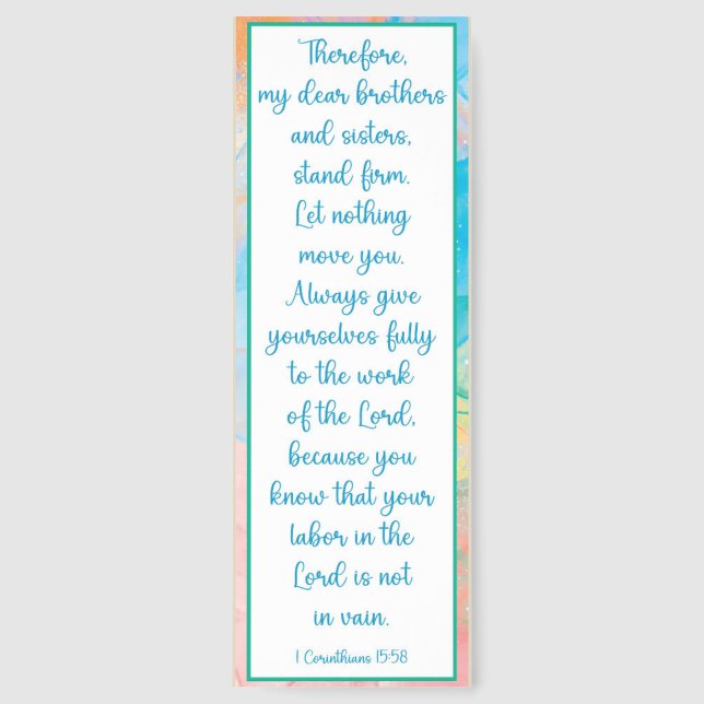 Beautiful Our Purpose In Life Bible Verse Bookmarks (Front)