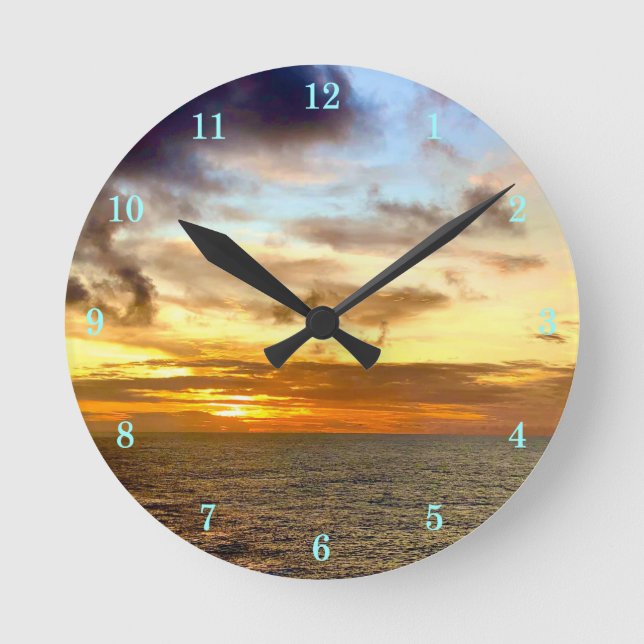 Beautiful Outdoor Scenery Wall Clock (Front)