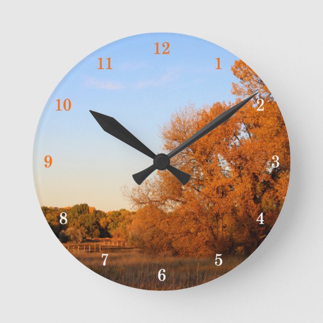 Beautiful Outdoor Scenery Wall Clock (Front)