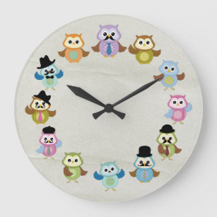 Beautiful Owl Wall Clock