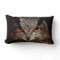 Beautiful Owl with Orange Eyes Throw Pillow