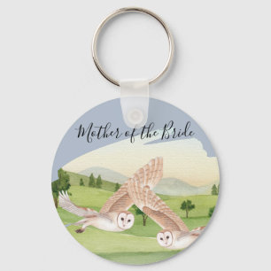 Beautiful OWLS Wedding Keychain