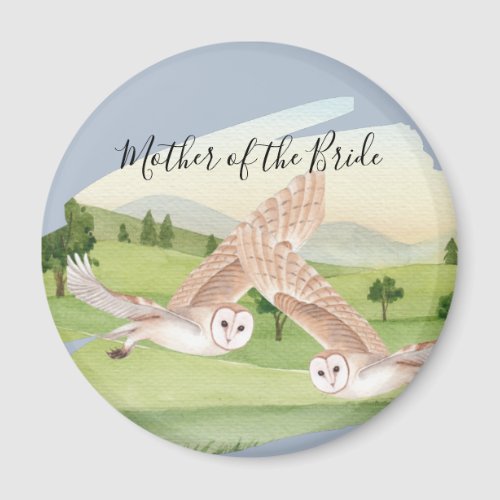 Beautiful OWLS Wedding Magnet