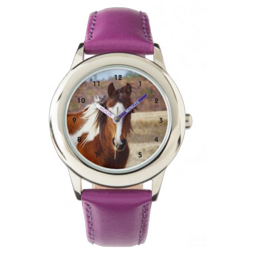 Beautiful Paint Horse Kids Watch