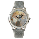 Beautiful Paint Horse Silver Glitter Watch Beautiful Paint Horse Silver Glitter Watch