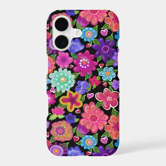 Beautiful Painted Boho Flowers Samsung Galaxy Case (Back)