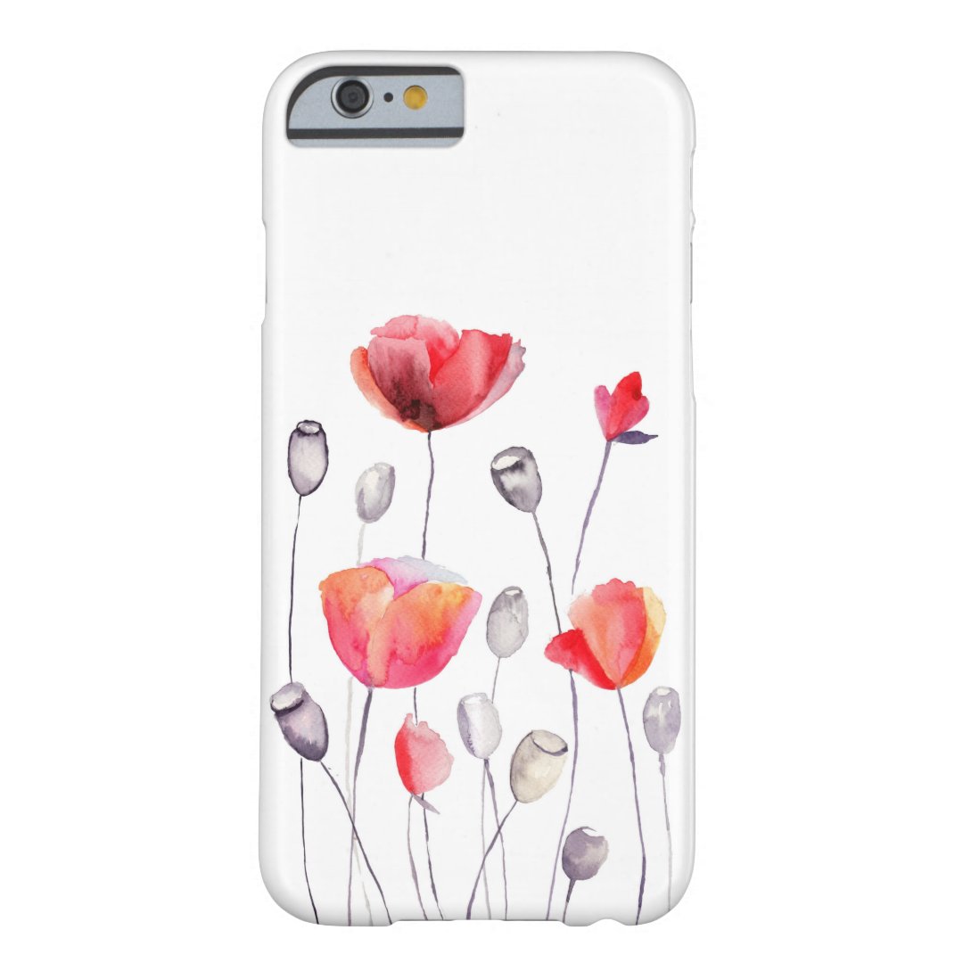 Beautiful Painted Flowers Girly iPhone 6 Case | Zazzle