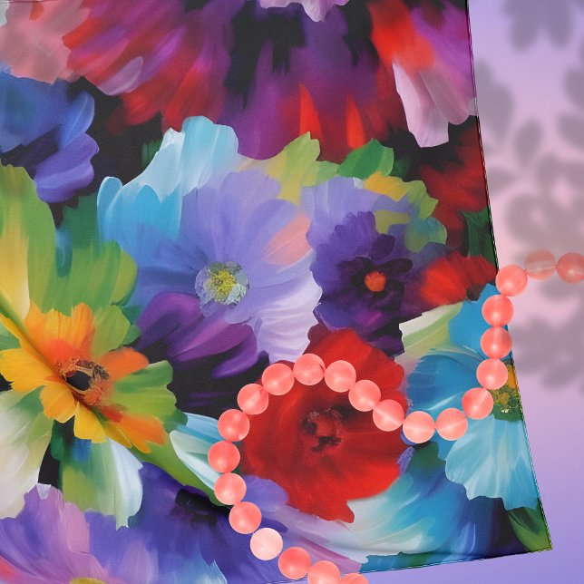 Beautiful Painted Flowers Scarf (Creator Uploaded)