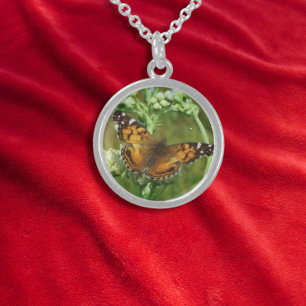 Beautiful Painted Lady Butterfly necklace
