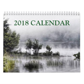 Beautiful Painting Abstract Art Of Landscape 2018 Calendar by sunbuds at Zazzle