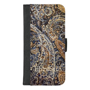 Beautiful Paisley Personal Iphone Wallet Case by elizme1 at Zazzle