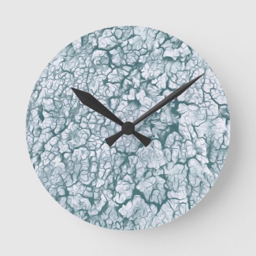 Beautiful Pale Blue Nature Abstract Round Clock